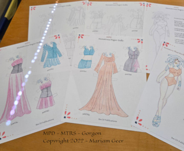 Gorgon paper dolls and clothes