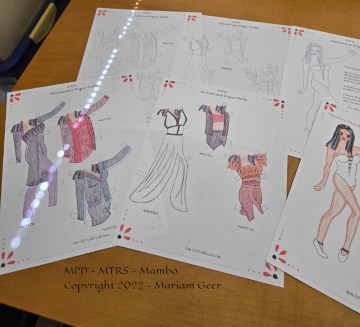 Mambo paper dolls and clothes