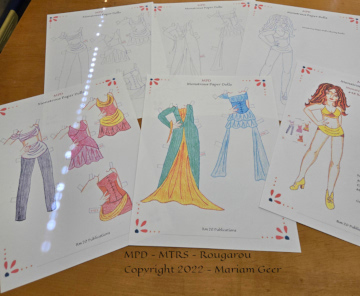 Rougarou paper dolls and clothes