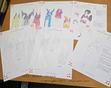 Strigoi paper dolls and clothes