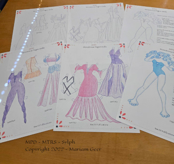 Sylph paper dolls and clothes