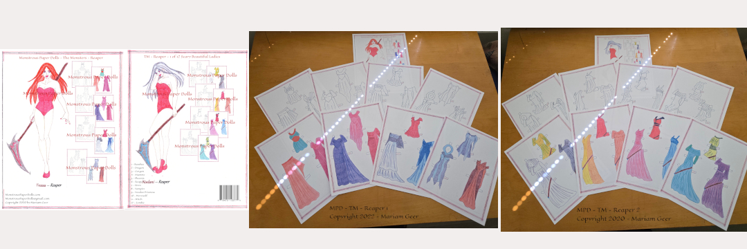 Reaper paper dolls and clothes